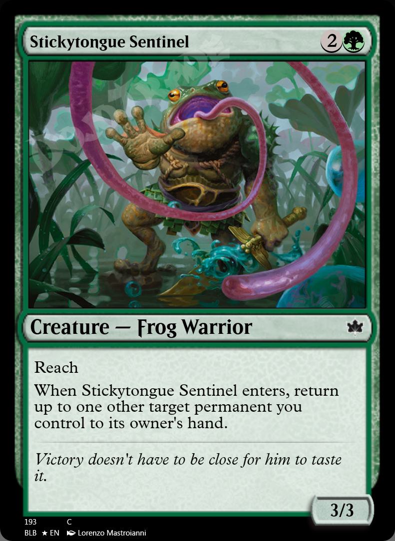 Stickytongue Sentinel FOIL