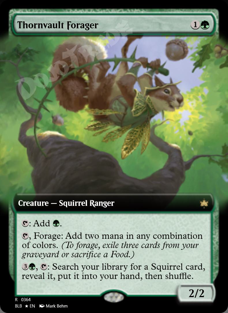 Thornvault Forager (Extended Art) FOIL