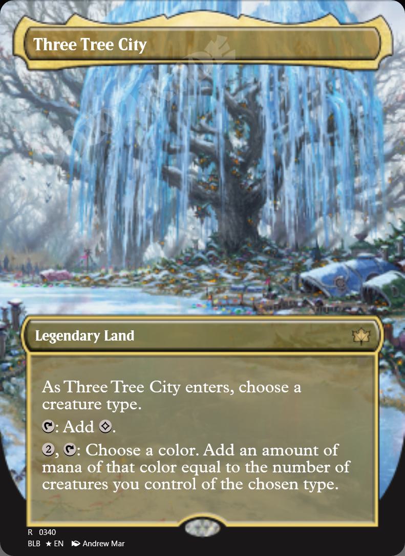 Three Tree City (Borderless) FOIL