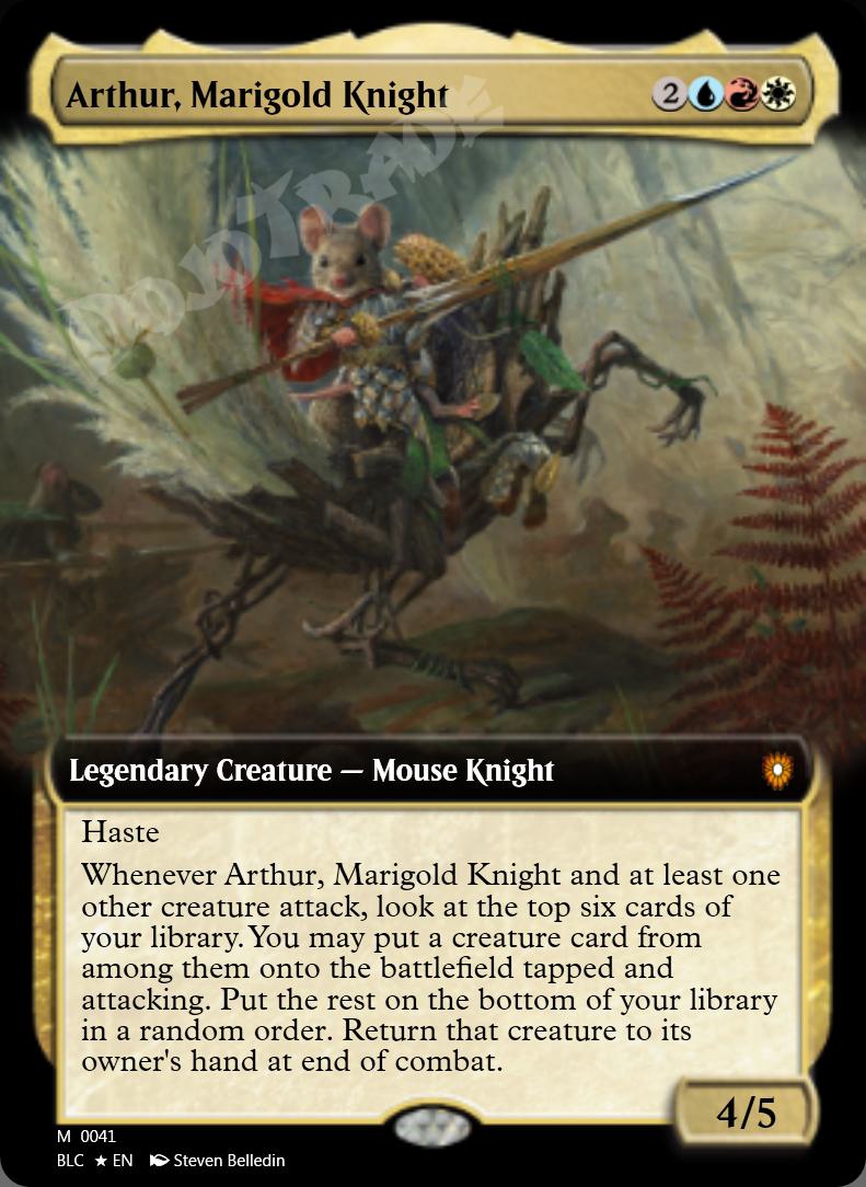 Arthur, Marigold Knight (Extended Art) FOIL