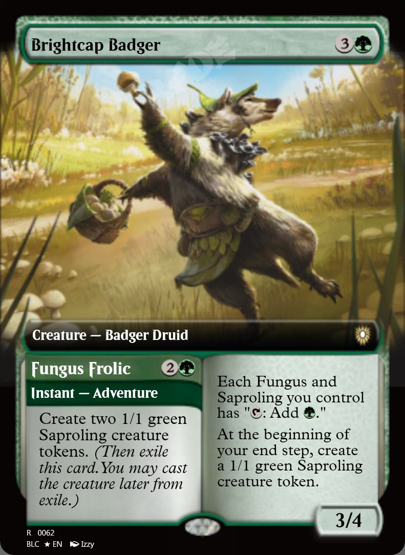 Brightcap Badger (Extended Art) FOIL