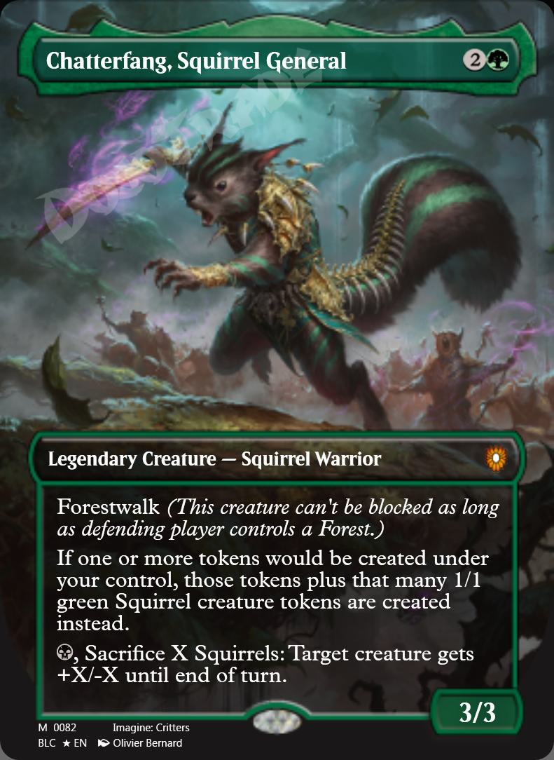 Chatterfang, Squirrel General (Imagine Critters) FOIL