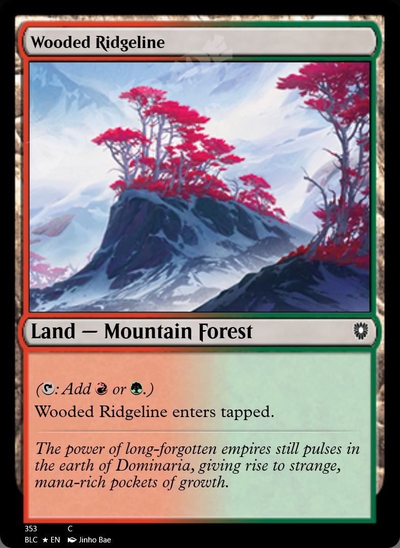 Wooded Ridgeline FOIL