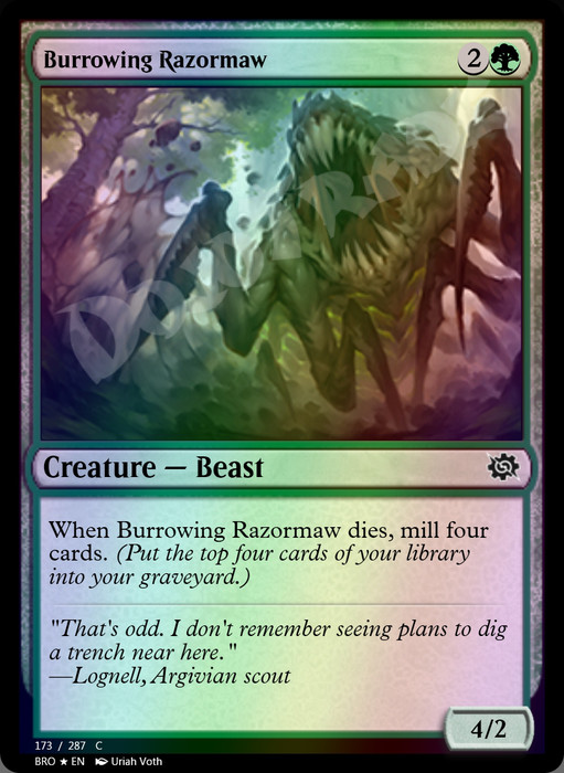 Burrowing Razormaw FOIL