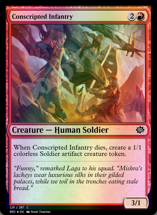 Conscripted Infantry FOIL