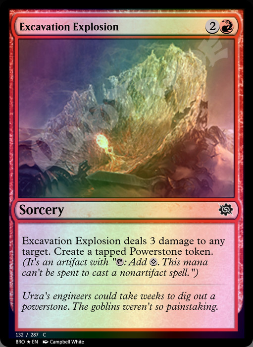 Excavation Explosion FOIL