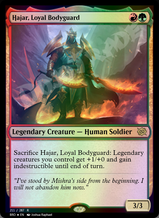 Hajar, Loyal Bodyguard FOIL