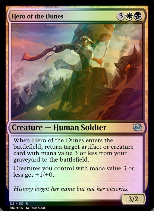 Hero of the Dunes FOIL