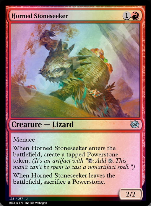 Horned Stoneseeker FOIL