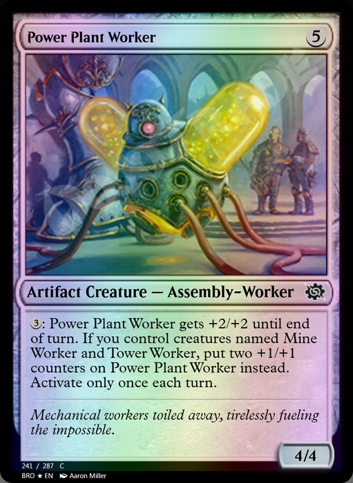 Power Plant Worker FOIL