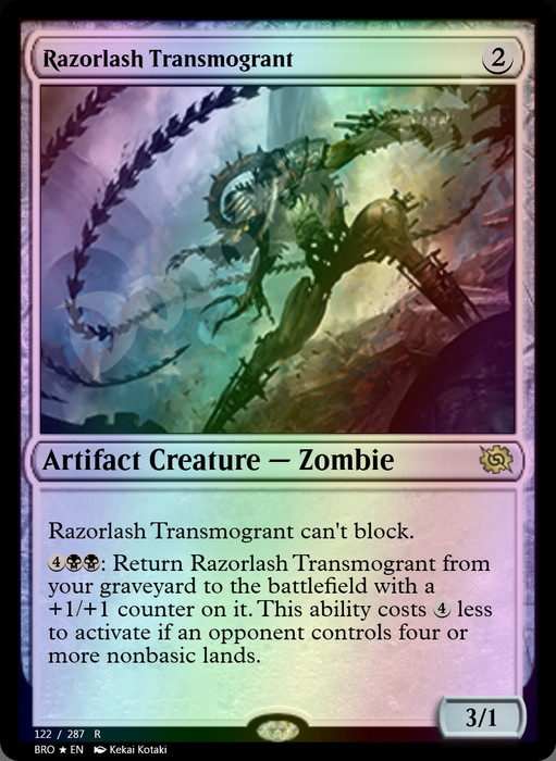 Razorlash Transmogrant FOIL