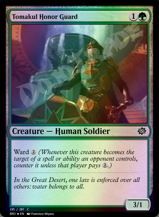 Tomakul Honor Guard FOIL