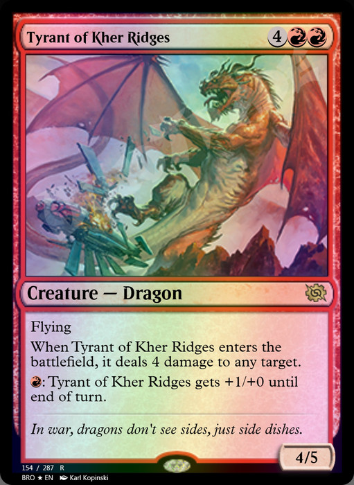 Tyrant of Kher Ridges FOIL