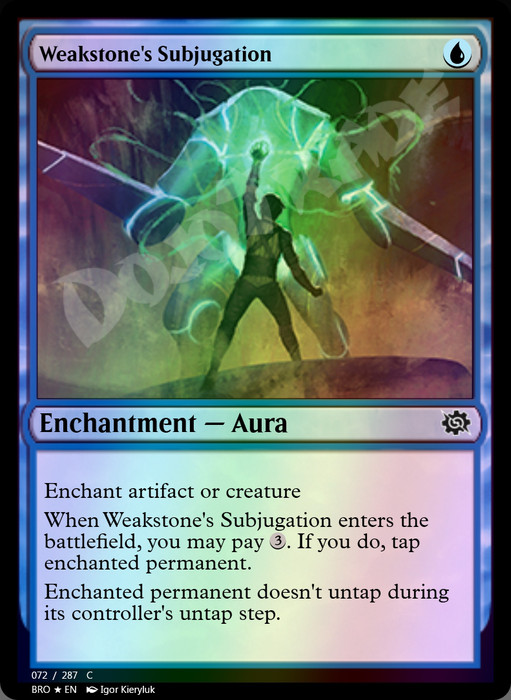 Weakstone's Subjugation FOIL