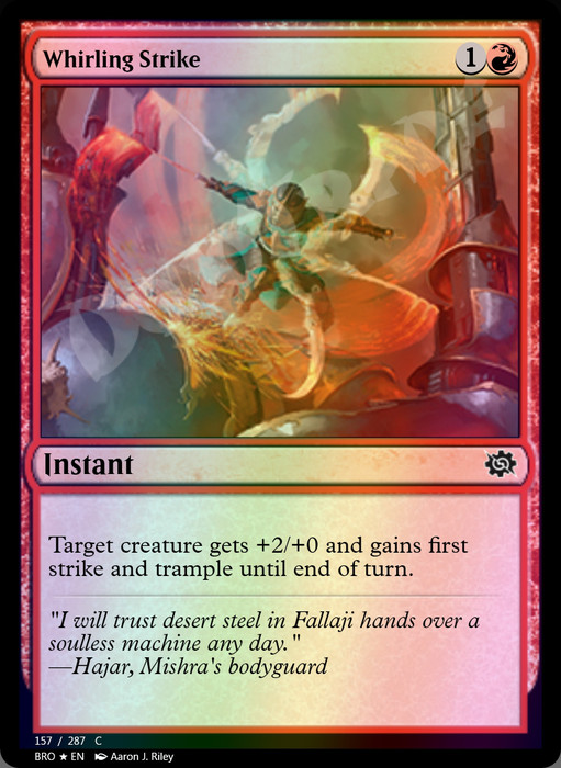 Whirling Strike FOIL