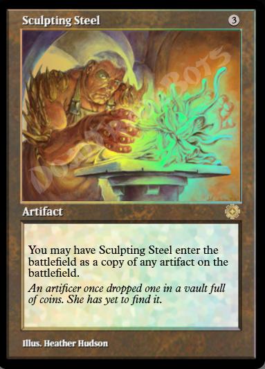 Sculpting Steel (Retro Frame) FOIL