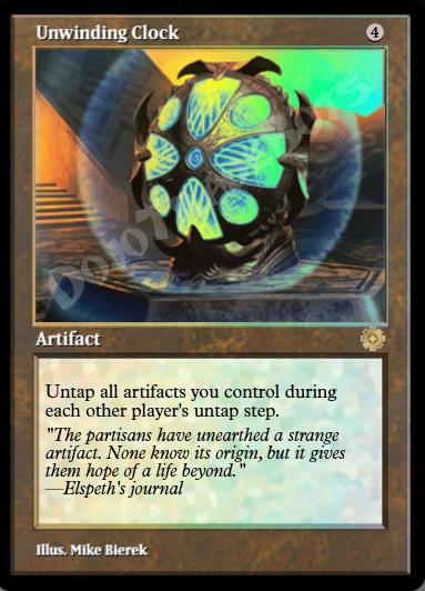 Unwinding Clock (Retro Frame) FOIL