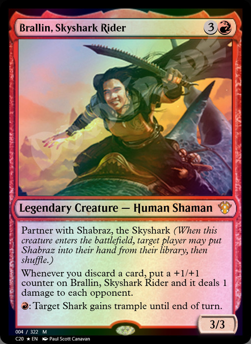 Brallin, Skyshark Rider FOIL