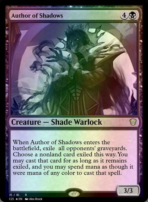 Author of Shadows FOIL