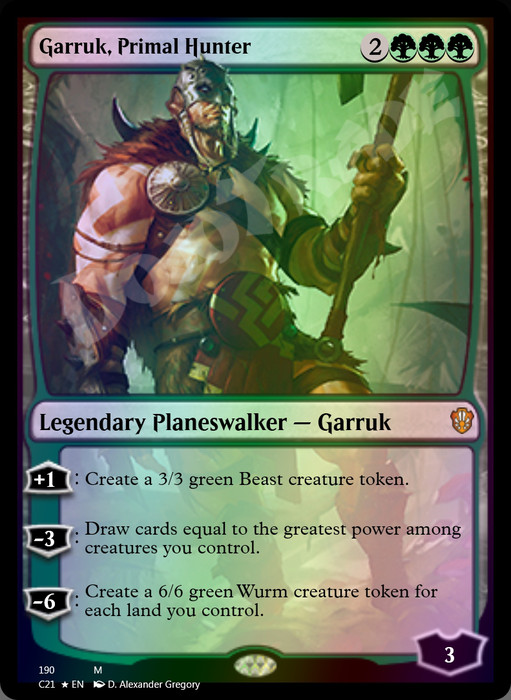 Garruk, Primal Hunter FOIL