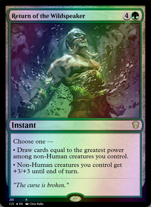 Return of the Wildspeaker FOIL