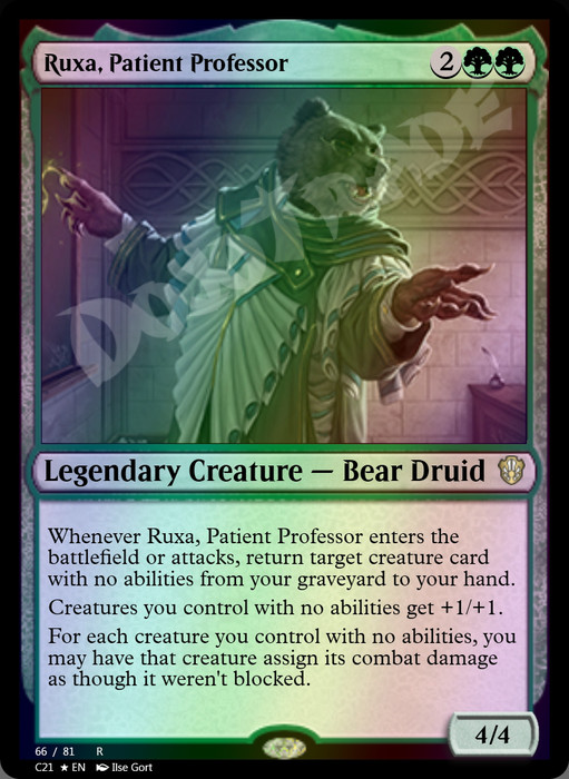 Ruxa, Patient Professor FOIL