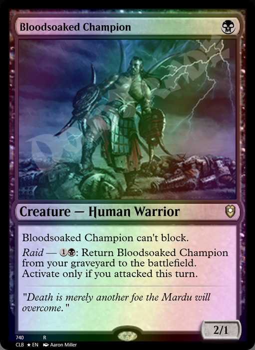 Bloodsoaked Champion FOIL