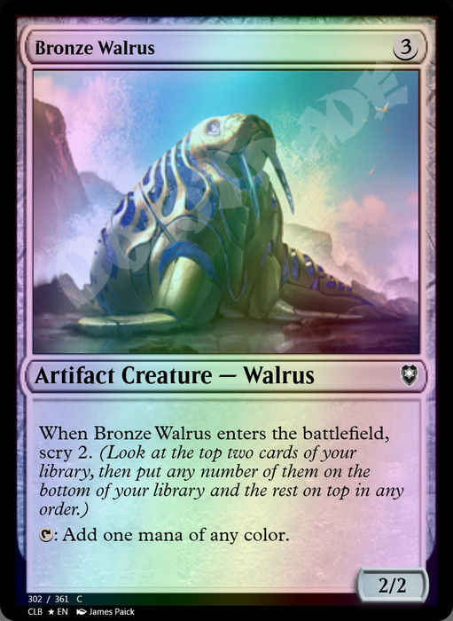 Bronze Walrus FOIL