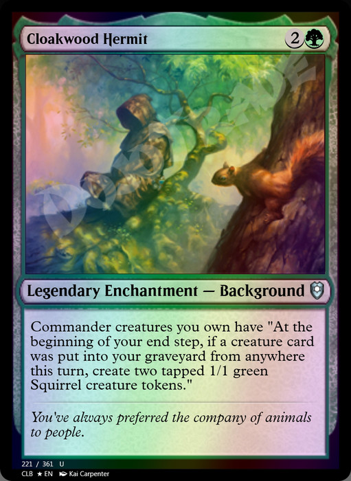 Cloakwood Hermit FOIL