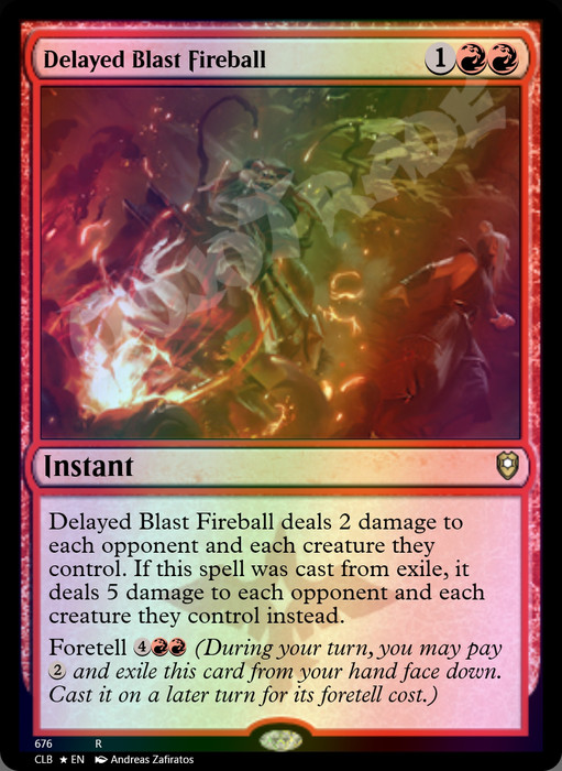 Delayed Blast Fireball FOIL