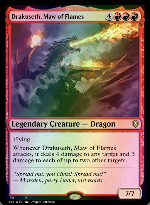 Drakuseth, Maw of Flames FOIL