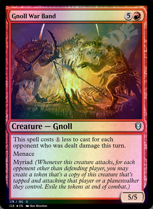 Gnoll War Band FOIL