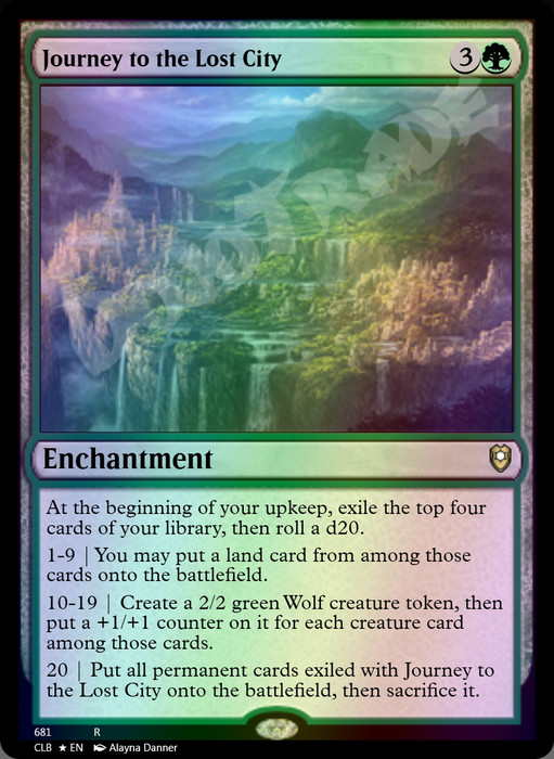 Journey to the Lost City FOIL