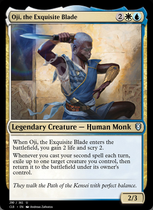 Oji, the Exquisite Blade