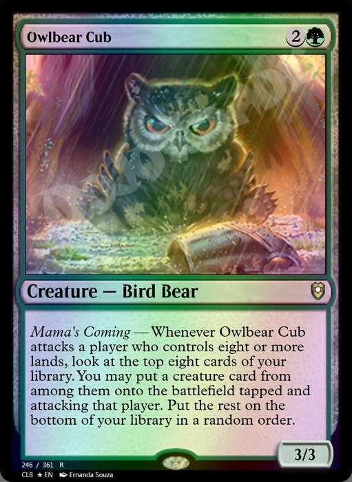 Owlbear Cub FOIL