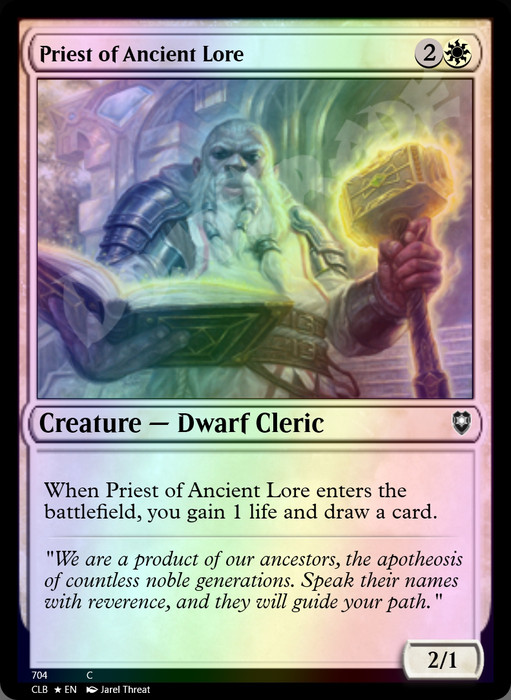 Priest of Ancient Lore FOIL