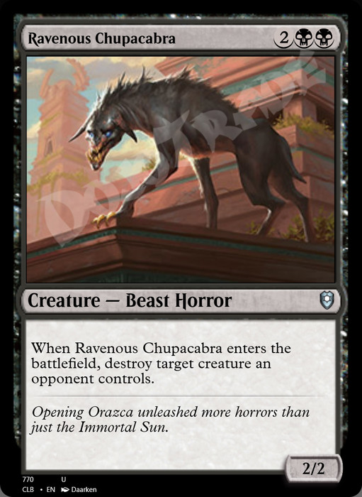 Ravenous Chupacabra