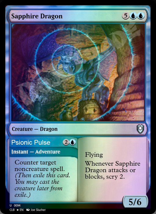 Sapphire Dragon FOIL