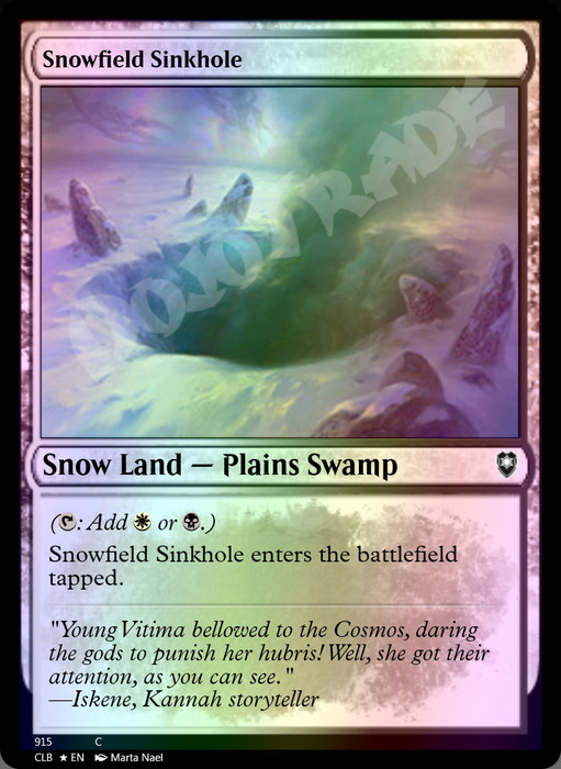 Snowfield Sinkhole FOIL