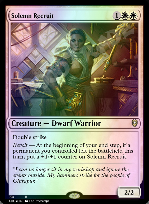 Solemn Recruit FOIL