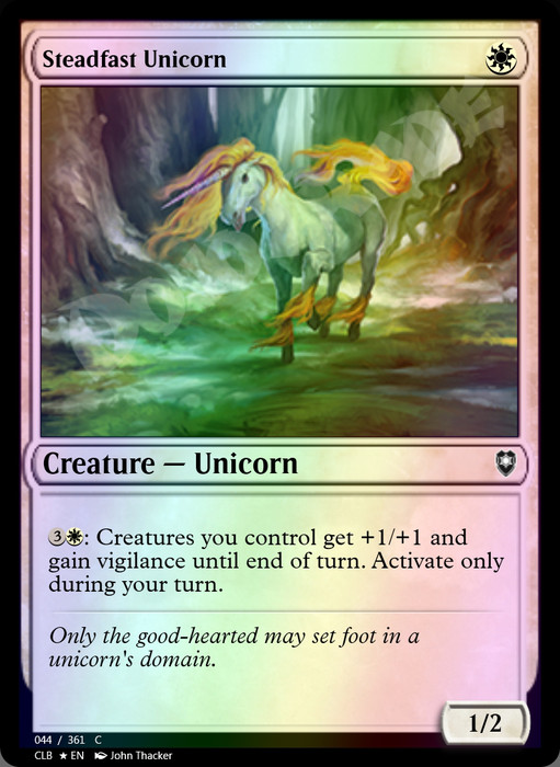 Steadfast Unicorn FOIL