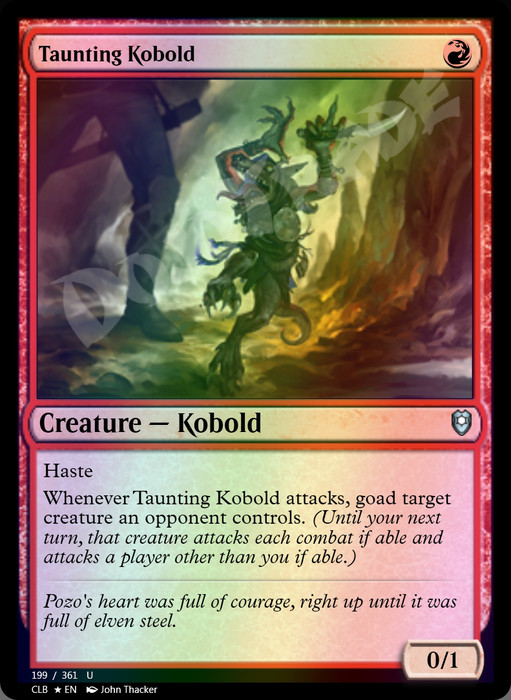 Taunting Kobold FOIL