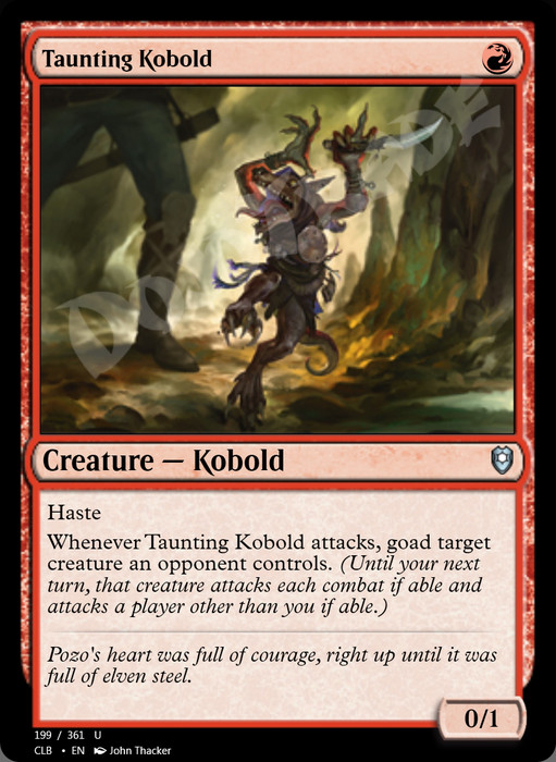 Taunting Kobold