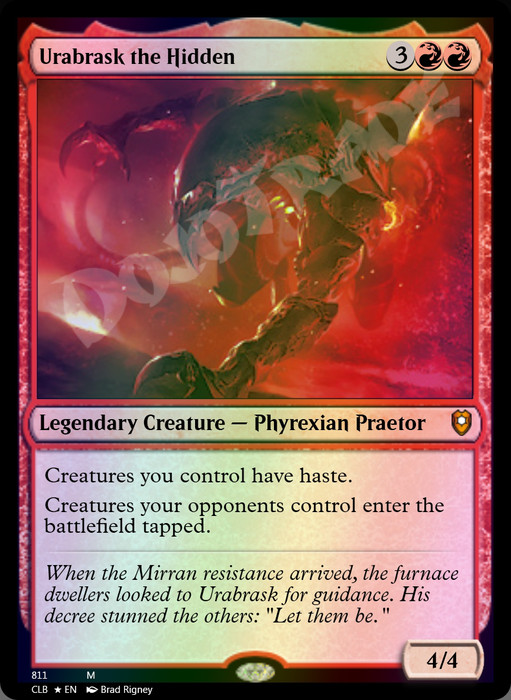 Urabrask the Hidden FOIL