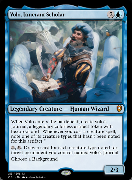 Volo, Itinerant Scholar