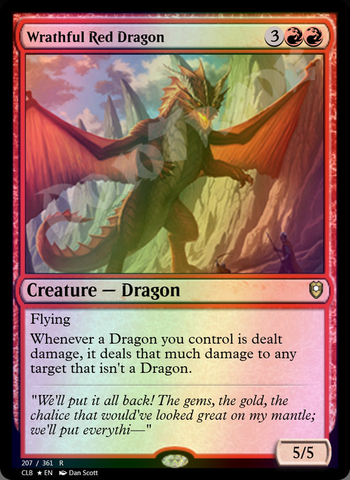 Wrathful Red Dragon FOIL