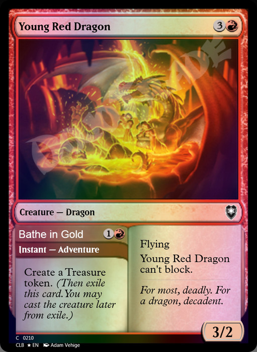 Young Red Dragon FOIL