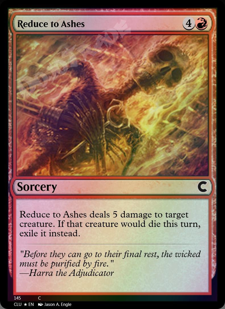 Reduce to Ashes FOIL