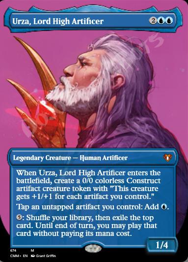 Urza, Lord High Artificer (Borderless Profile)