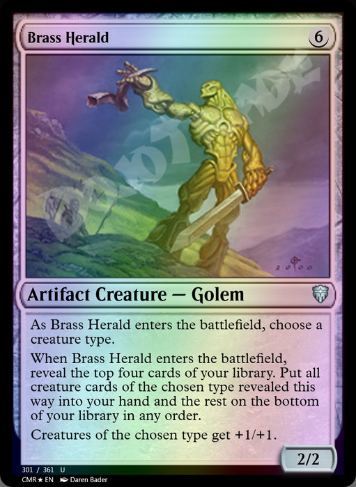 Brass Herald FOIL